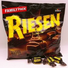 스톡 리젠 다크 캐러멜 초콜릿 Riesen 독일, A. 400g 홈 마모 유력 2025.10, 1개