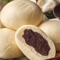 가창 옛날 수제 통팥앙금찐빵1kg + 흑미통팥앙금찐빵1kg, 40개, 50g