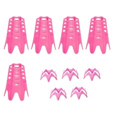 야외 실내 골프 티를위한 10pcs 골프 시뮬레이터 티 연습 겨울 잔디 및 운전 범위를위한 훈련 골프 매트 티, 빨간색