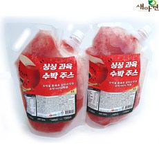 새마원 냉동 싱싱 과육 수박주스 수박 100% 착즙 땡모반 쥬스, 2개, 1kg