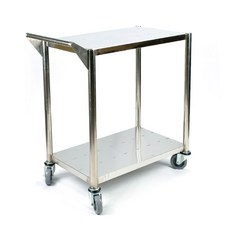올스텐2단카트 웨건(71x41cm) 완제품 업소용운반카 식당써빙카 맞춤가능, 올스텐2단카트(삼면뚫림. 저소음우레탄), 1개