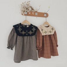 베베스클로젯 빅카라자수원피스 가을원피스
