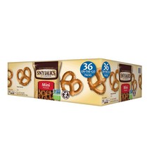 Snyder's of Hanover Mini Pretzels Multipack 1.5 Ounce (Pa Snyder's of Hanover 미니 프레첼 멀티팩 1.5온스(36팩, 36개, 42g