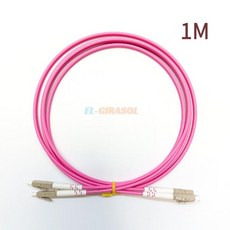광섬유 점퍼 패치 코드 LC UPC-LC UPC 멀티 모드 OM4 3.0mm 듀플렉스 1m 2m 3m 5m FTTH 5 개, 한개옵션1, 04 OM4 LC UPC 1M