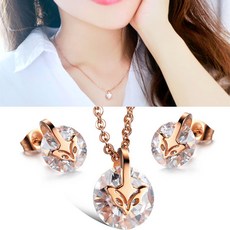 스와로브스키sunshine목걸이귀걸이세트5642974