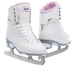 Jackson Ultima SoftSkate 여성여아용 피규어 아이스 스케이트 색상 화이트퍼플 사이즈 9 Tots
