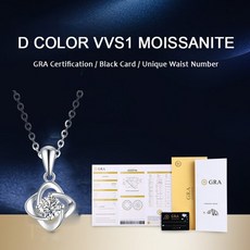 모이사나이트 인조다이아몬드 인조다이아 100 moissanite clover 목걸이 1 캐럿 vvs1 d color lab 다이아몬드 꽃 펜던트 목걸이 여성용 생일 결혼 선물