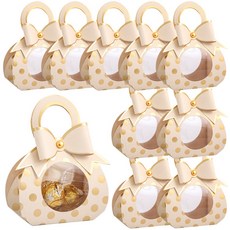 링비츠 투명창 미니 주머니 선물 포장지 구디백 R30, 10개, 크림베이지 (R31)