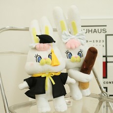 리코 토끼 인형 중대형 40cm 귀여운 캐릭터 애착인형, 40, 1개