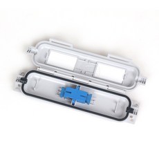 옥내외용 (일반) 회색 광커넥터 보호함 1구 SC 광콘센트, 1개