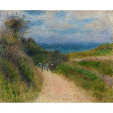 Road to Berneval 편집아트포스터 감성선물 르누아르, 그림만(매트지), A5