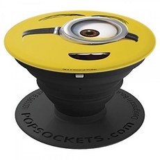 Despicable Me Minions Stuart Face Only PopSockets PopGrip: Swappable Grip for Ph, 단일상품, 단일상품