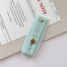 로미오샵 NFC탑재(거치시T맵자동실행) 핸드폰 자바라 반지 링 받침대 신축 큐트 환지 그테이블 침대머리 와이드 남성 여성, 1, 박하 그린