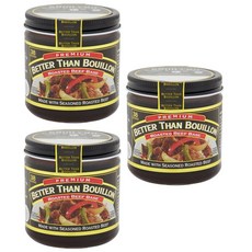 Better Than Bouillon Premium Roasted Beef Base 베러댄부용 로스트비프소고기베이스 227g 3팩, 3병