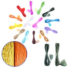 지끈 칼라지끈 굵은 절단지끈 굵기4mmX길이약4M (소포장)-18색 포장끈 공예재료, 10개, 03.주황