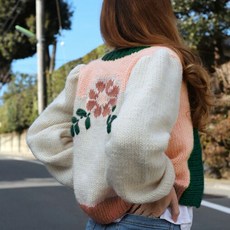 니트위트 위아니터스 부크 가디건 DIY 대바늘 KIT (영문도안) Boke Cardigan by Marzia Kjellberg, 1개 - 대바늘가디건도안