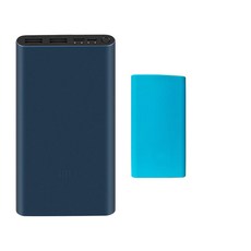 샤오미 5세대 보조배터리 10000mAh 멀티단자 + 젤리 케이스, PLM13ZM, 배터리(다크네이비), 케이스(랜덤발송)