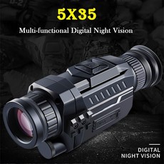 5X35 Multi functional Digital Night Vision Monocular Telescope with Photo Camera Video Recording f, 1개, Camouflage