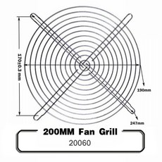금속 메쉬 핑거 가드 보호망 팬 그릴 2 개 30mm 40mm 50mm 60mm 70mm 80mm 90mm 120mm 135mm 140mm 150mm 1, 13 2Pcs 200mm Fan grill, 13 2Pcs 200mm Fan grill, 한개옵션1, 13 2Pcs 200mm Fan grill