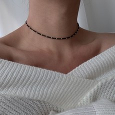 실버925초커목걸이