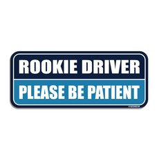 긱베어 루키드라이버 차량용 자석 마그넷 ROOKIE DRIVER 뉴드라이버 초보운전 NEW DRIVER, 블루, 1개