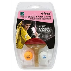 [무료배송 모다판다] 탁구라켓 공 세트 S125(240mm 170g) 탁구채 다이소탁구공 보다좋은