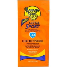 Banana Boat 스포츠 선스크린 1회용 SPF30 프로텍션 로션SPF Packets 12ml, 3세트
