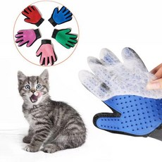 펫드라이룸 애완동물 장갑 고양이 그루밍 털 제거 브러시 개 빗 목욕 청소 마사지, Right Green
