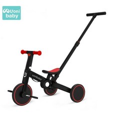 삼발이휠 카본 삼발이 Uonibaby 4 In 1 베이비 세발 자전거 유모차 페달 Trike 두 바퀴 균형 스쿠터 트롤리 선물 5 모드 Foldable, 06 RED B, 1개