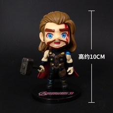 마블 Q 버전의 피겨 선물세트 DC 토이 어벤져스 4 아이언맨 블랙 팬서 핸드피스, 옵션05, 01.L