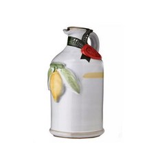 Frantoio Galantino 프란토이오 갈란티노 핸드메이드 세라믹 항아리 엑스트라 버진 올리브 오일 앤 레몬 250ml, 1개