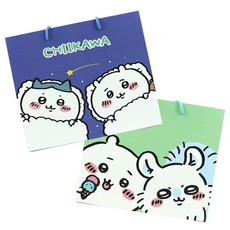 먼작귀 쇼핑백 M 치이카와 종이 가방 생일 선물 포장, 단품, 단품