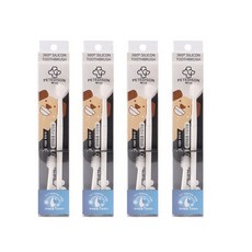 페디슨 댕이케어 360도실리콘칫솔 강아지칫솔, 4개입