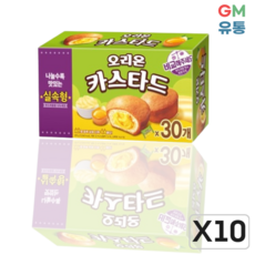 오리온 대용량 실속형 카스타드, 10박스, 690g - 구스타드