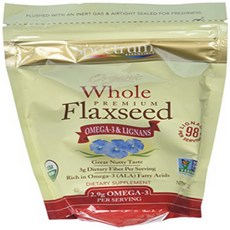 Spectrum Essentials Organic Whole Premium Flaxseed 15 O Spectrum Essentials 유기농 전체 프리미엄 아마씨 15온스 봉, 1개