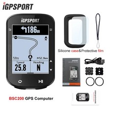 자전거속도계 GPS IGPSPORT BSC200 GPS 사이클 컴퓨터 무선 속도계 자전거 디지털 ANT + 경로 내비게이션 스톱워치 사이클링 주행 거리계, 13.BSC200 HR70 SPD70