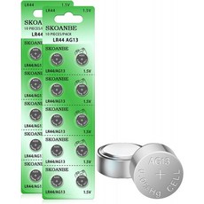 SKOANBE 20PCS AG13 LR44 A76 SR44303357 1.5V 버튼 코인 셀 배터리, 1