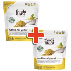 Foods Alive Nutritional Yeast Flakes 뉴트리셔널 이스트 플레이크 170g 2개/해외직구 미국정품, 2개