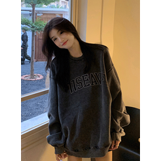 피그먼트 워싱 오버핏 맨투맨