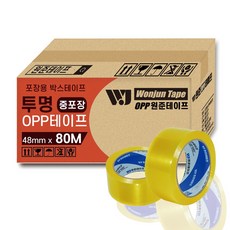 원준테이프 투명 중포장 80m*48mm, 40개