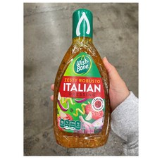 Wish Bone Zesty Robusto Italian Dressing 위시본 제스티 로부스토 이탈리안 드레싱 15oz(444ml) 4팩, 4개, 444ml