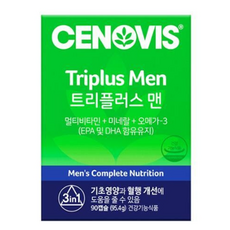 세노비스 트리플러스 맨 멀티비타민, 90정, 1.06g, 1개