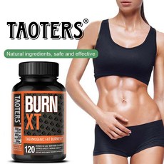 Burn-XT 열생성 지방 연소제 - 식욕 억제제 에너지 지방 연소 신진대사 해독 소화 촉진제, 1박스, 120정