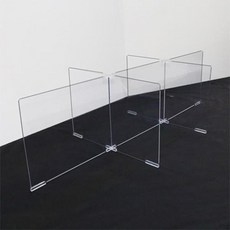 [루카s]폴리카보네이트 칸막이 가림막 6인용 비말차단 칸막이 교실칸막이 식당칸막이 투명칸막이 안티비말칸막이 앞가림막 은행칸막이 아크릴칸막이 칸막이조립 아크릴칸막이조립 조립부품, 신_폴리카보네이트 6인용_본품선택