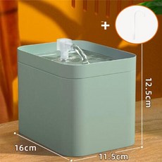 고양이수반 자동급수기 고양이음수대 물그릇 정수기 분수대1.5l 분수 전기 음소거 애완 동물 식수 디스펜서 usb 전원 재순환 필터 술꾼 피더, 노르딕 그린, 우리 플러그, 1개