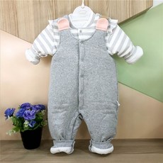 남자멜빵 (5)교가 멜빵바지 세트남성 여학생 면패딩 두꺼운 겨울옷