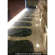 고급 디딤돌 잔디돌 정원 마당석 빌라 가든 청석판 징검다리 잔디 블록 야외 천연 스쿼시, 불규칙 40-80* 두께 3-4센치 무임배송