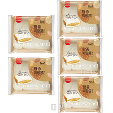 탕종 빅땅콩샌드 5봉 봉지빵 간식빵 삼립빵, 160g, 5개