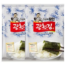 광천김 달인 파래전장김 20봉, 20개, 20g