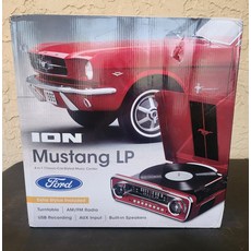 Ion Ford Mustang 1965 LP Turntable Record Player/Radio/Aux/USB 4-in-1 NIB